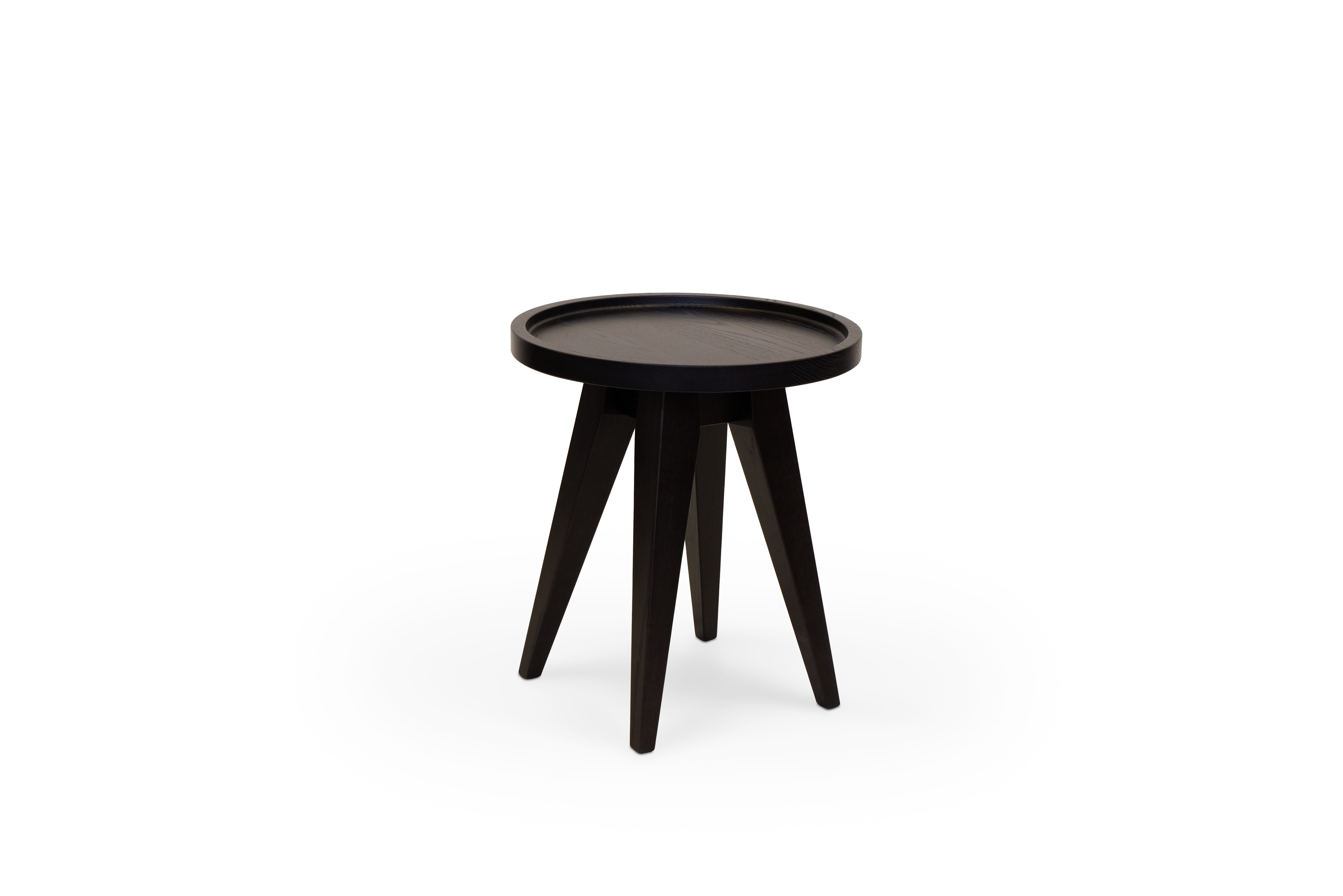 Stride Side Table Black Angle